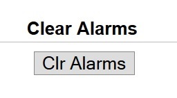 clear alarms
